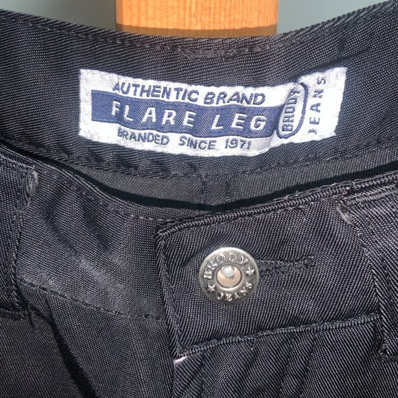 Vintage Y2K Party Disco Flares, Cotton/Nylon Blend, Size Waist 28 (Brody Jeans) - Picture 6 of 12